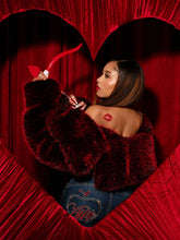 Load image into Gallery viewer, Y2K Fur Jacket - Red Delicious