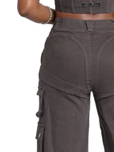 Load image into Gallery viewer, Low-Rise Twill Cargo Pant
