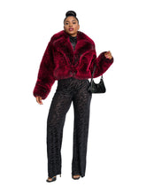 Load image into Gallery viewer, Y2K Fur Jacket - Red Delicious