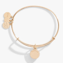 Load image into Gallery viewer, April Clear Crystal Birthstone Charm Bangle