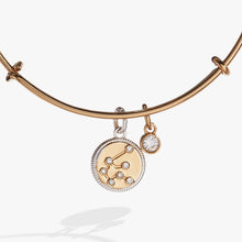 Load image into Gallery viewer, Aquarius Zodiac Charm Bangle