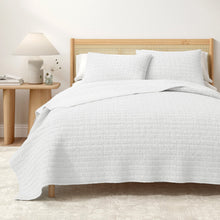 Load image into Gallery viewer, 100% Cotton Honeycomb Waffle Garment Washed Quilt Set - Genevieve Collection