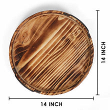 Load image into Gallery viewer, Aria Scorched Wood Serving Tray with Handles