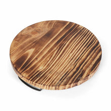 Load image into Gallery viewer, Aria Scorched Wood Serving Tray with Handles