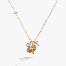 Load image into Gallery viewer, Aries Zodiac Charm Cluster Necklace