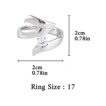 Load image into Gallery viewer, Artisan Asymmetric Diamond Ring Edgy Glamour for Standout Moments (MAC282)