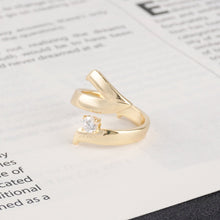 Load image into Gallery viewer, Artisan Asymmetric Diamond Ring Edgy Glamour for Standout Moments (MAC282)