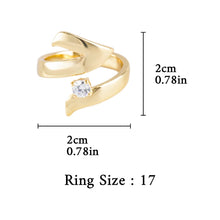 Load image into Gallery viewer, Artisan Asymmetric Diamond Ring Edgy Glamour for Standout Moments (MAC282)