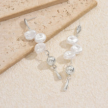 Load image into Gallery viewer, Artistic Asymmetric Pearl Drop Earrings (MAC325)