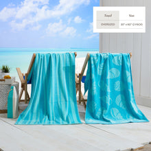 Load image into Gallery viewer, Cotton Velour Beach Towel - Maui Collection