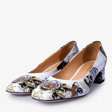 Load image into Gallery viewer, The Perugia White Leather Lower Heel Pump Women Shoe
