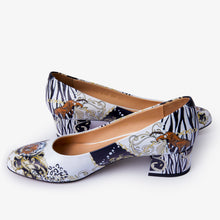 Load image into Gallery viewer, The Perugia White Leather Lower Heel Pump Women Shoe