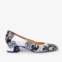 Load image into Gallery viewer, The Perugia White Leather Lower Heel Pump Women Shoe