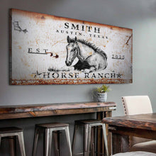 Load image into Gallery viewer, Rustic Horse Ranch Sign
