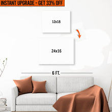 Load image into Gallery viewer, Upgrade Your 18x12 Inches Canvas To 24x16 Inches Canvas