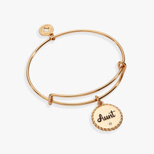 Load image into Gallery viewer, Aunt 'A Trusting Guide Forever By My Side' Charm Bangle