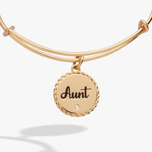Load image into Gallery viewer, Aunt 'A Trusting Guide Forever By My Side' Charm Bangle