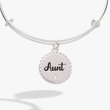 Load image into Gallery viewer, Aunt 'A Trusting Guide Forever By My Side' Charm Bangle