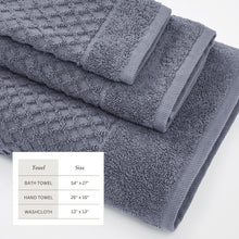Load image into Gallery viewer, Cotton Diamond Waffle Weave Bath Towel Set - Grayson Collection