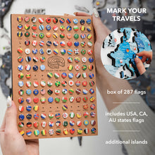Load image into Gallery viewer, 3D Wooden World Map Azure