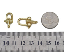 Load image into Gallery viewer, Silver Gold U shape Clasp, Sku#H335