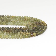 Load image into Gallery viewer, Genuine Green Garnet Rondelle Faceted Beads, 4x6mm, Sku#U1512