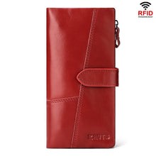 Load image into Gallery viewer, Genuine Leather Phone Bag for Women – RFID Crossbody Wallet with Card Slots