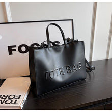 Load image into Gallery viewer, Retro Tote Bag for Women – Trendy PU Leather Commuter Handbag with Dual Straps