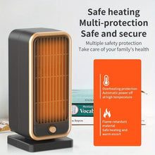 Load image into Gallery viewer, 500W Portable Ceramic Space Heater with Safety Tip-Over Protection – Square Design