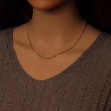 Load image into Gallery viewer, Gold link Chain Adjustable Necklace, Sku#LD586