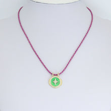 Load image into Gallery viewer, Clear CZ Green North Star Charm Pendant, Sku#FH239
