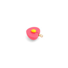 Load image into Gallery viewer, Pink Enamel Gold Peach Charm Pendant,Sku#LK1232