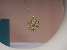 Load image into Gallery viewer, CZ Sunflower Charm, Sku#LK624