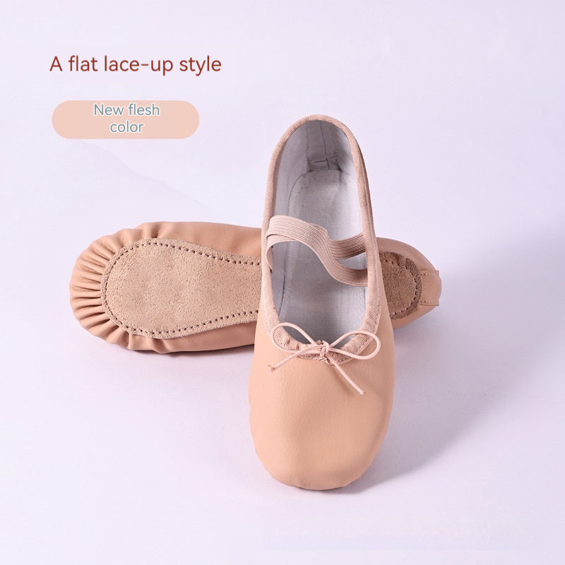 Soft-Sole PU Leather Ballet Shoes – Unisex