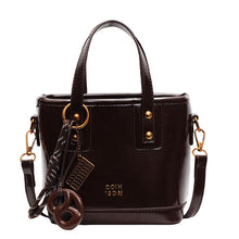 Load image into Gallery viewer, Women's Crossbody Bucket Bag - PU Leather Urban Minimalist Shoulder Bag with Adjustable Strap
