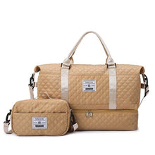 Load image into Gallery viewer, Large Capacity Quilted Crossbody Travel Bag