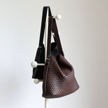 Load image into Gallery viewer, Large-Capacity Woven Bucket Shoulder Bag – Retro Commuter Underarm Bag