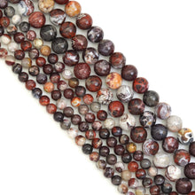 Load image into Gallery viewer, Genuine Mexican Crazy Agate Round Smooth Beads, Sku#U1944