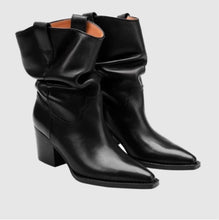 Load image into Gallery viewer, Women's Suede Pointed-Toe Chunky Heel Ankle Boots | Slip-On Mid-Calf Boots