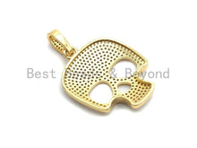 Load image into Gallery viewer, CZ Skull Pendant, Sku#F775