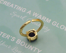Load image into Gallery viewer, Big Round CZ Adjustable Ring, Sku#X311