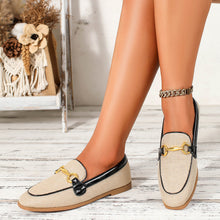 Load image into Gallery viewer, Slip-On Block Heel Loafers