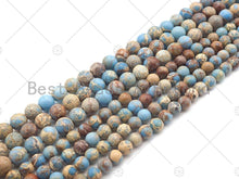 Load image into Gallery viewer, High Quality Light Blue Sea Sediment Imperial Jasper Beads, UA168