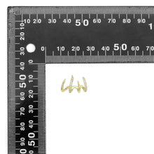 Load image into Gallery viewer, Gold Silver Claw Earrings, Sku#A243