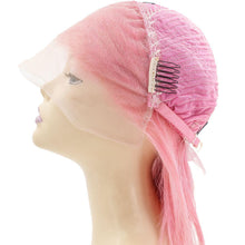 Load image into Gallery viewer, Cotton Candy 13x4 Transparent Lace Front 100% Human Hair Bob Wig