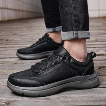 Load image into Gallery viewer, Men's British-Style Microfiber Leather Low-Top Sneakers | Round Toe Casual &amp; Sports Shoes | EU 39–48