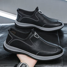 Load image into Gallery viewer, Men's Soft Leather Business Casual Breathable Dress Shoes - British Style Round Toe Slip-On Loafers