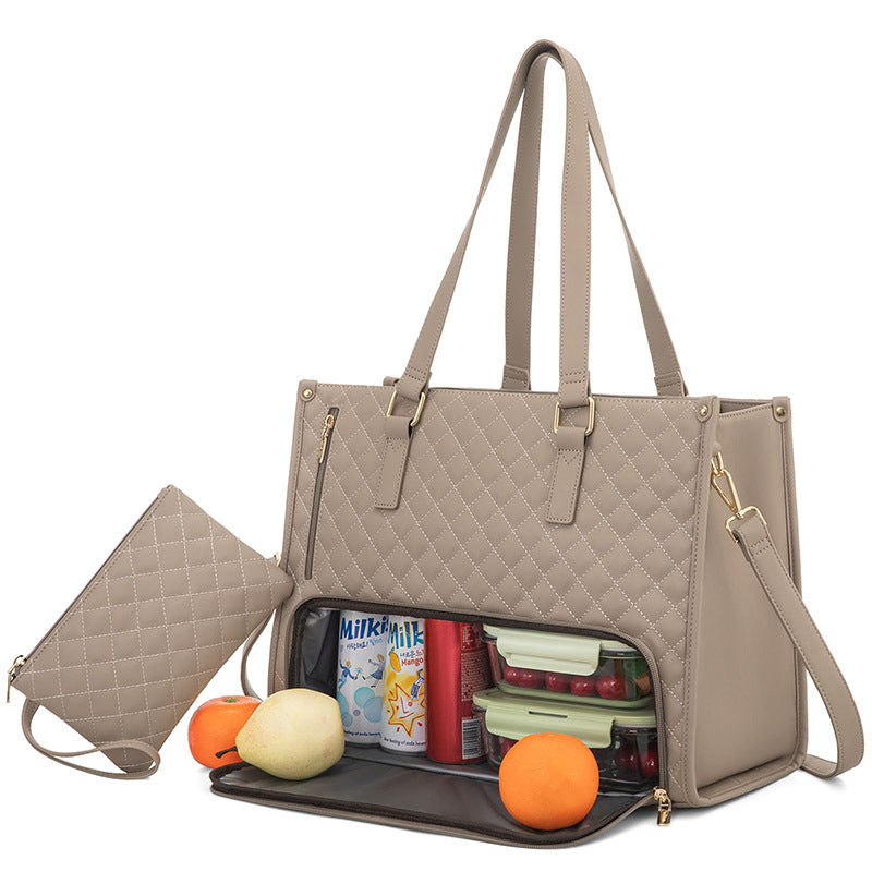 Women's Insulated Lunch Bag – Large Leak-Proof Tote with Laptop Storage | 8 Colors