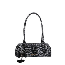 Load image into Gallery viewer, Leopard Print Tote Bag – Retro European Style Handbag | Black, Brown &amp; Yellow