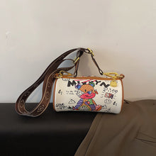 Load image into Gallery viewer, Women's White Bucket Bag - Minimalist PU Leather Crossbody Shoulder Bag | Sarah Express